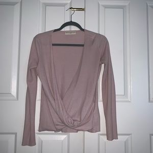 Light pink waffle long sleeve urban outfitters